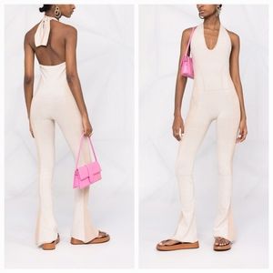 JACQUEMUS Beige 'La Combinaison Baunhila' Jumpsuit Size 34 NWT